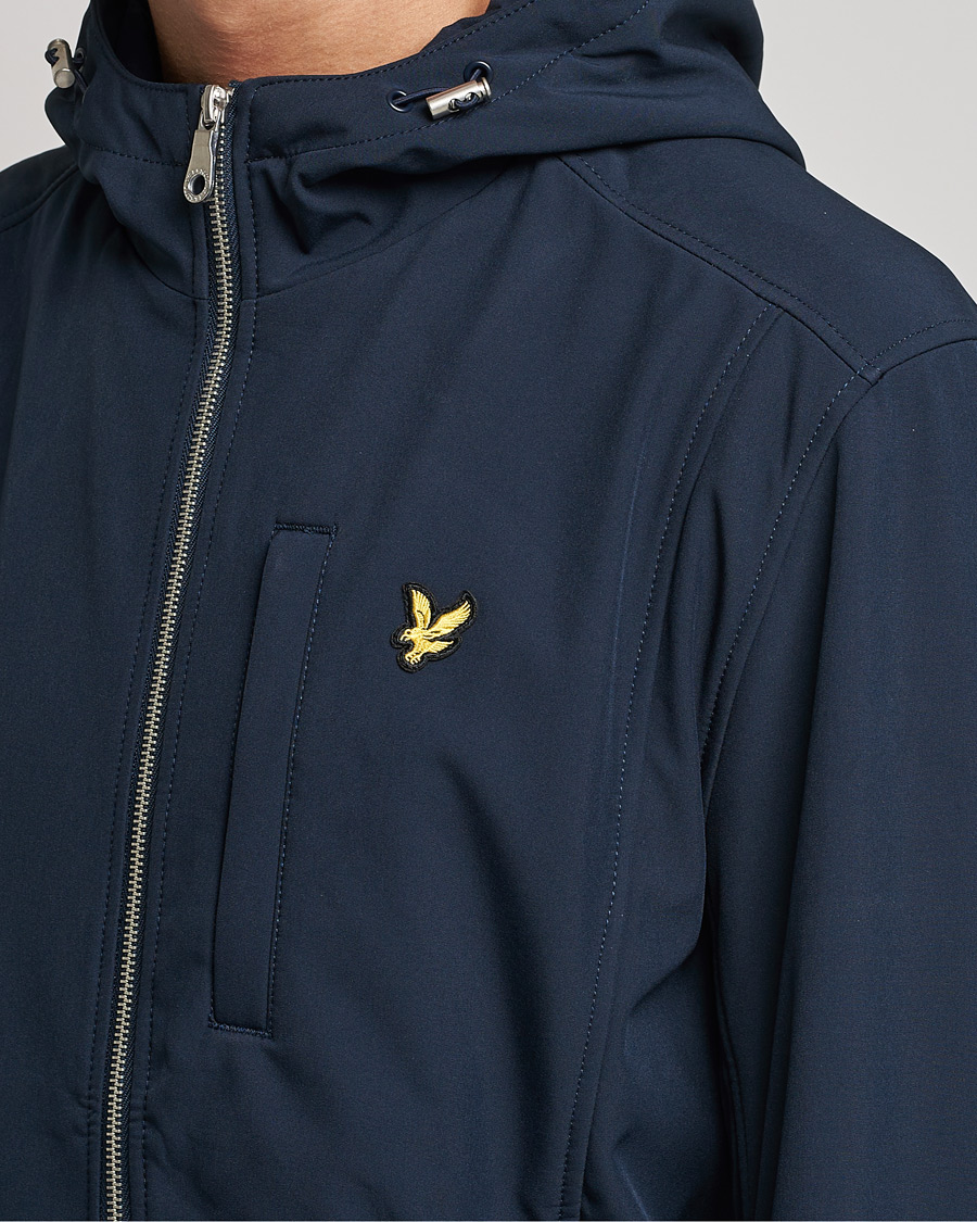 Men | Coats & Jackets | Lyle & Scott | Softshell Hooded Jacket Dark Navy