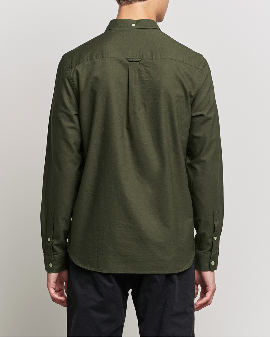 Men | Shirts | Lyle & Scott | Lightweight Oxford Shirt Olive