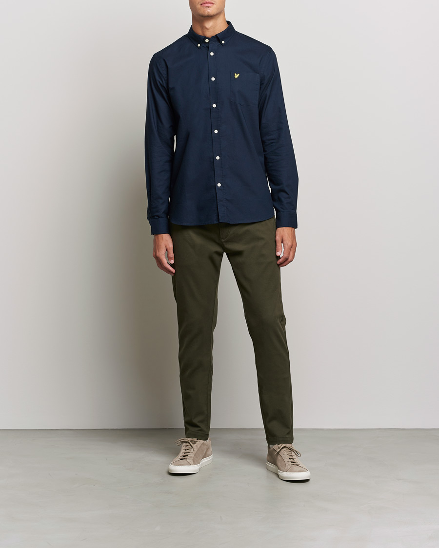 Men | Shirts | Lyle & Scott | Lightweight Oxford Shirt Navy