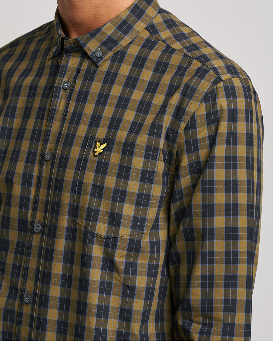 Men | Shirts | Lyle & Scott | Checked Poplin Shirt Black