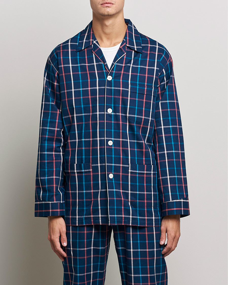 Men | Derek Rose | Derek Rose | Checked Cotton Pyjama Set Multi