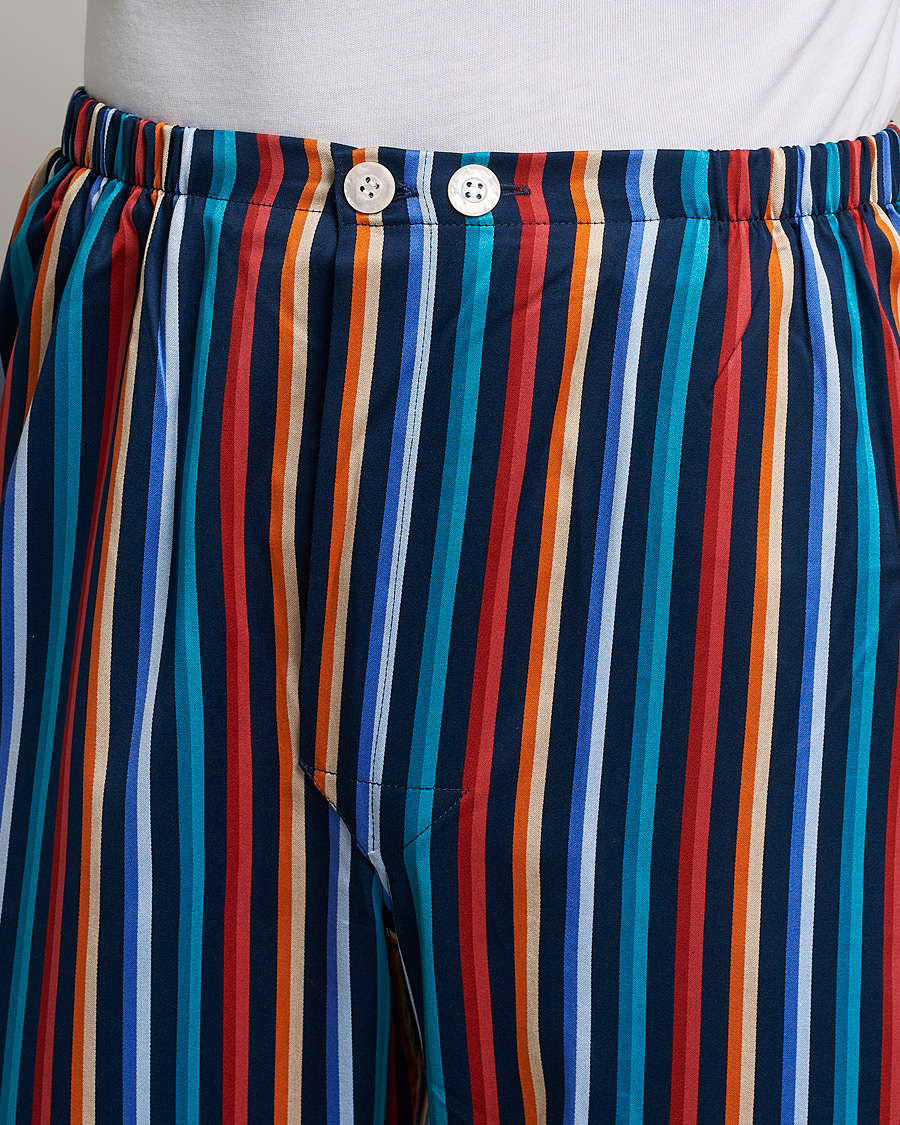 Men | Pyjamas & Robes | Derek Rose | Striped Cotton Pyjama Set Multi