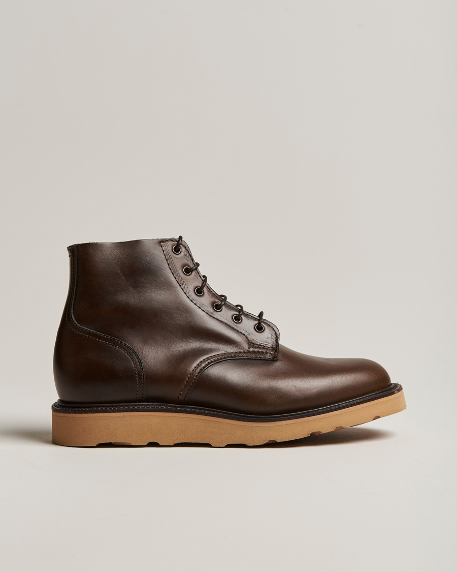 Men | Sanders Harrison Unlined Derby Boot Brown Calf | Sanders | Harrison Unlined Derby Boot Brown Calf