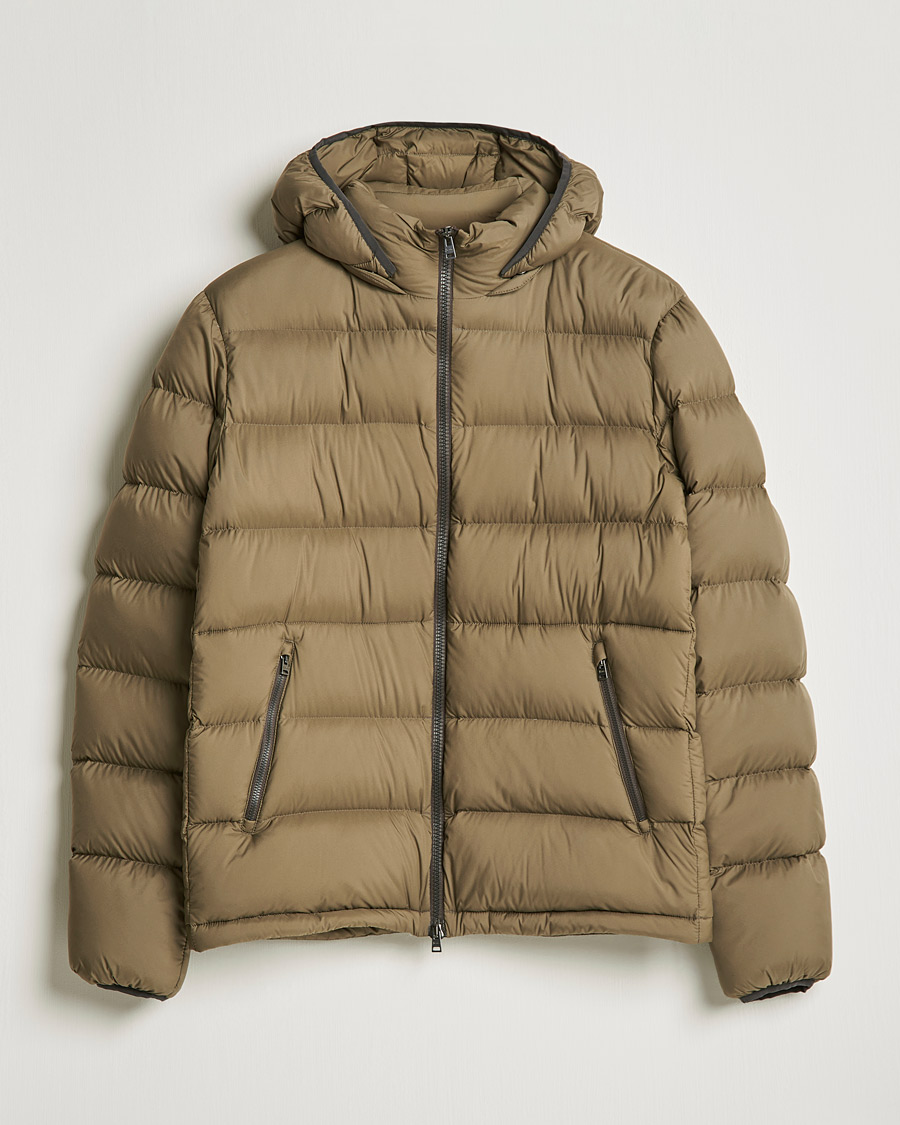 Men | Coats & Jackets | Herno | Matt Nylon Down Jacket Military Green