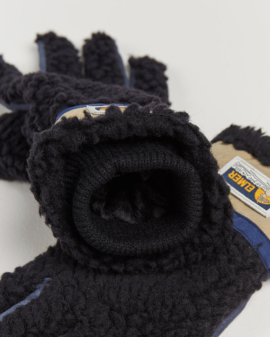 Men | Elmer by Swany Sota Wool Teddy Gloves Black | Elmer by Swany | Sota Wool Teddy Gloves Black