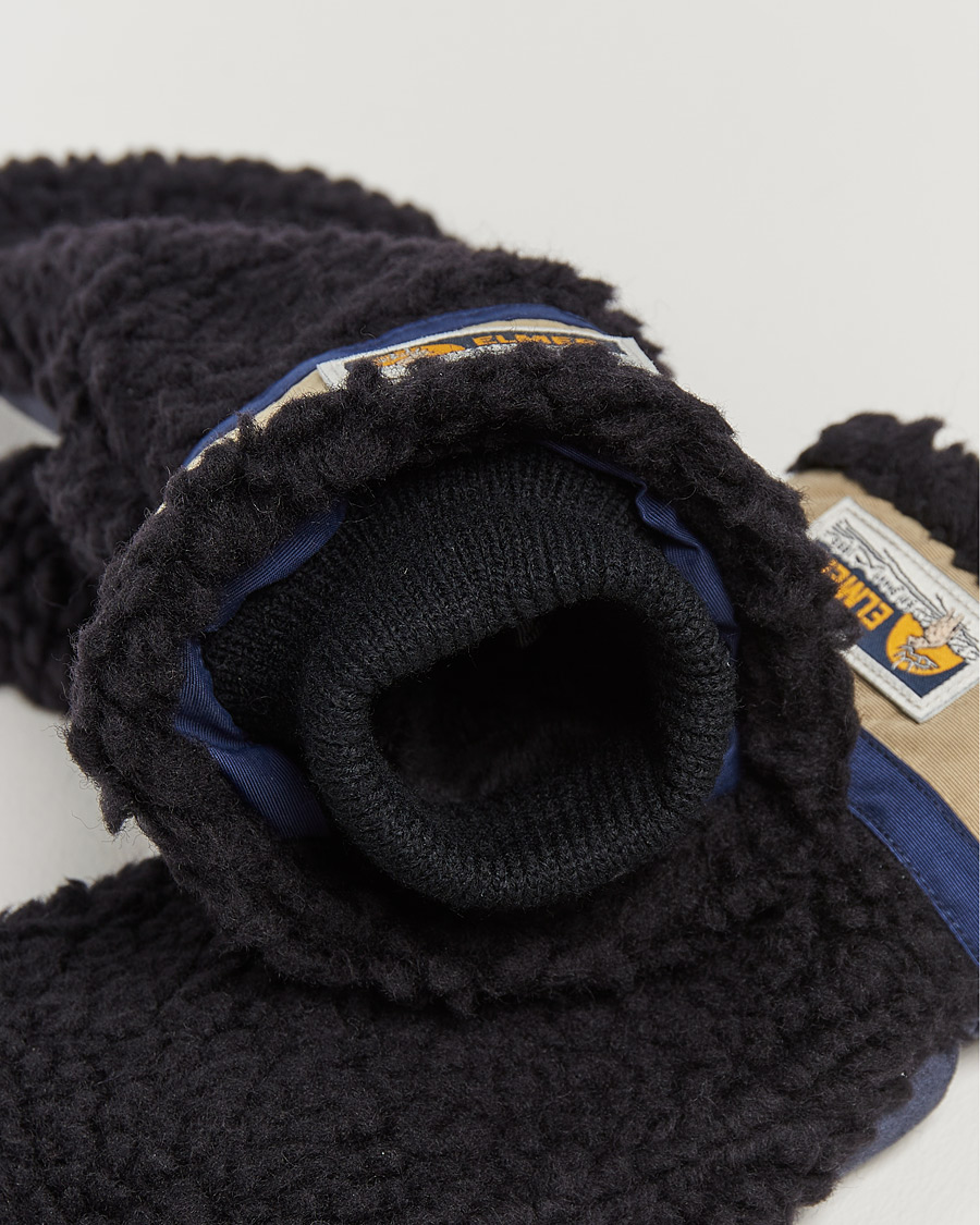 Men | Elmer by Swany Miyo Wool Teddy Mittens Black | Elmer by Swany | Miyo Wool Teddy Mittens Black