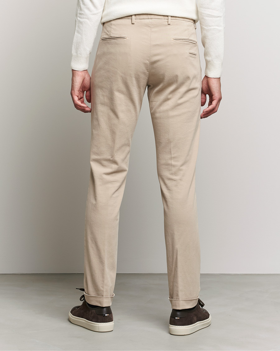 Men | Trousers | Briglia 1949 | Slim Fit Cotton Stretch Chino Beige