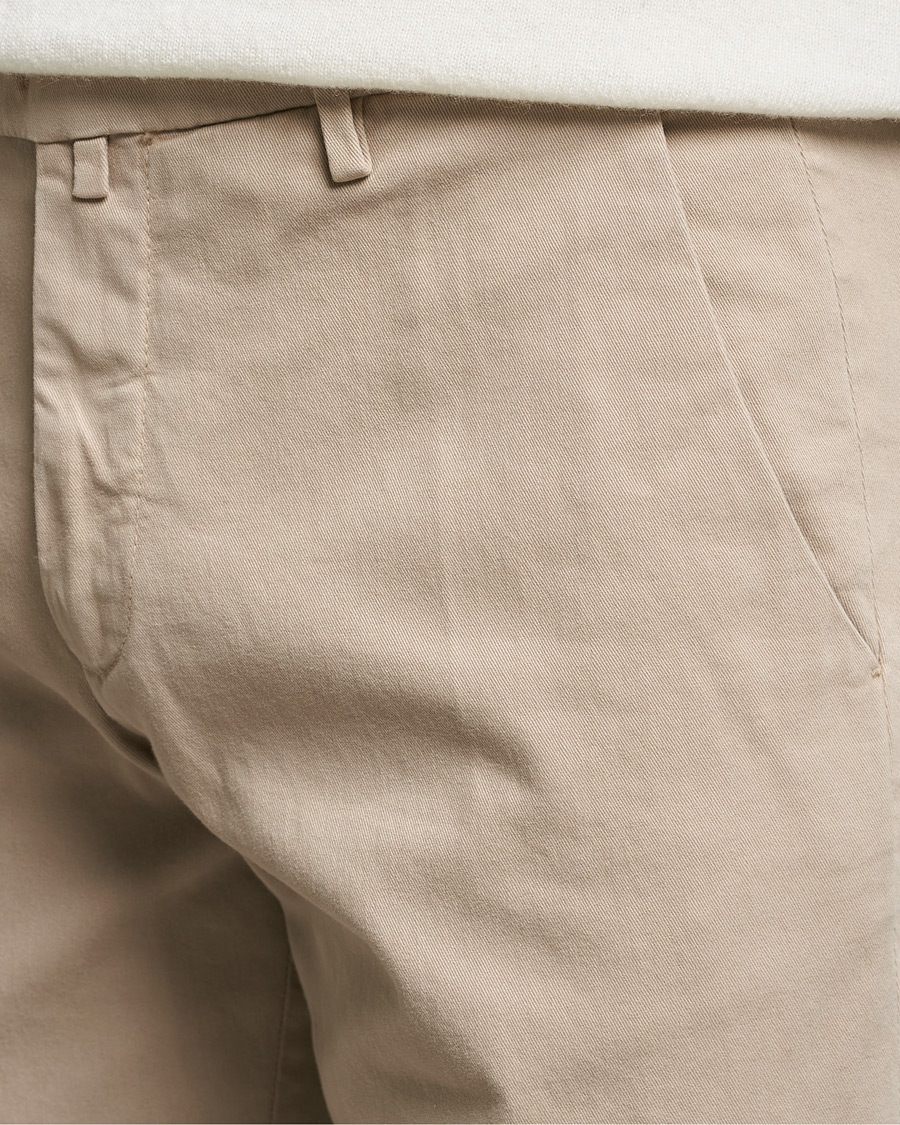 Men | Trousers | Briglia 1949 | Slim Fit Cotton Stretch Chino Beige