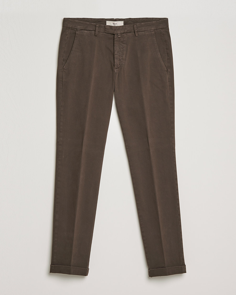 Men |  | Briglia 1949 | Slim Fit Cotton Stretch Chino Coffe Brown