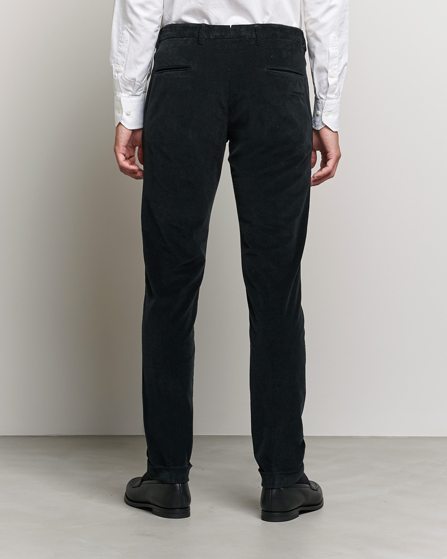 Men | Trousers | Briglia 1949 | Slim Fit Corduroy Trousers Black
