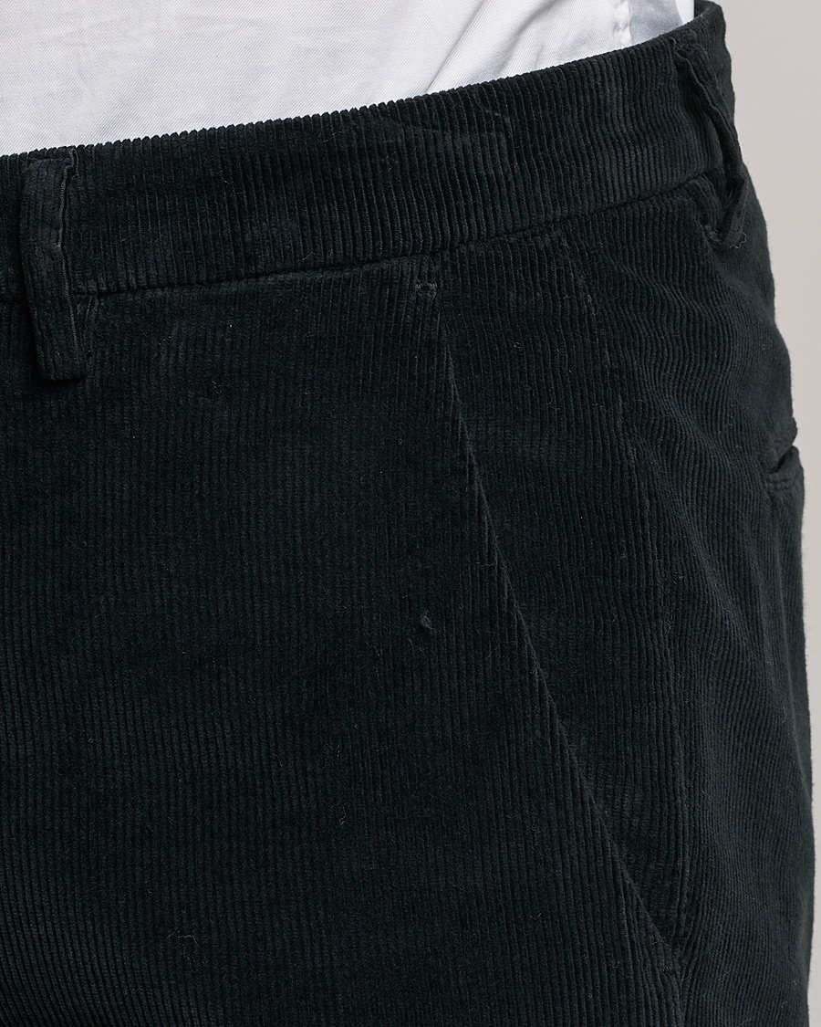 Men | Trousers | Briglia 1949 | Slim Fit Corduroy Trousers Black
