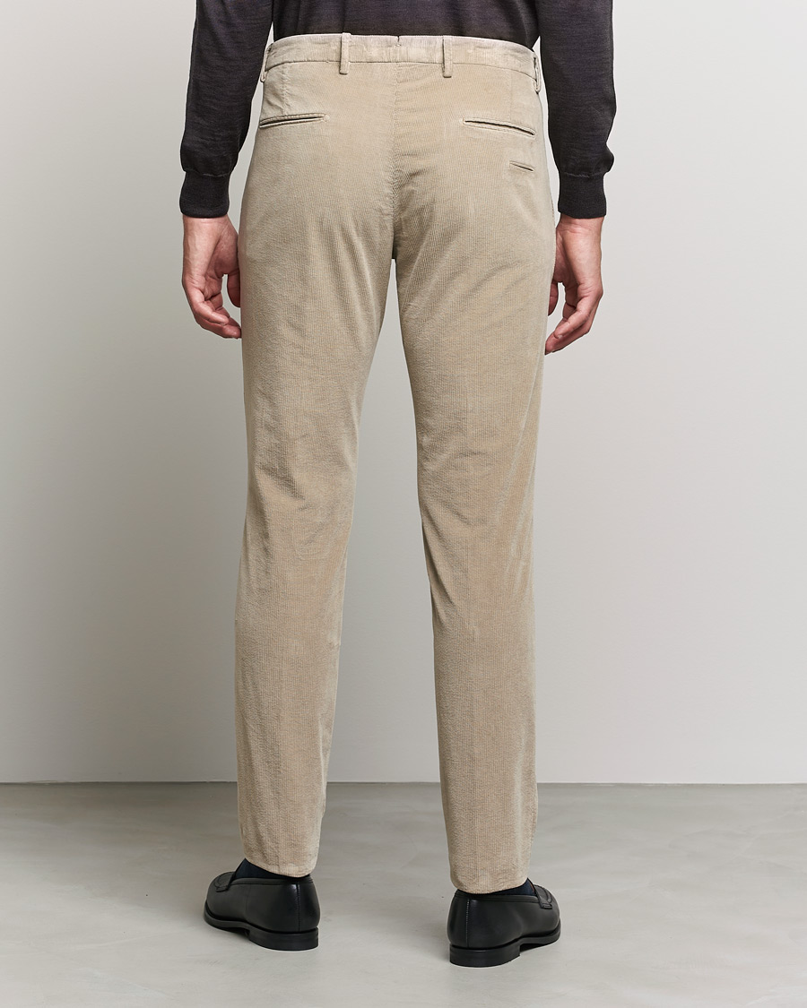 Men | Trousers | Briglia 1949 | Slim Fit Corduroy Trousers Beige