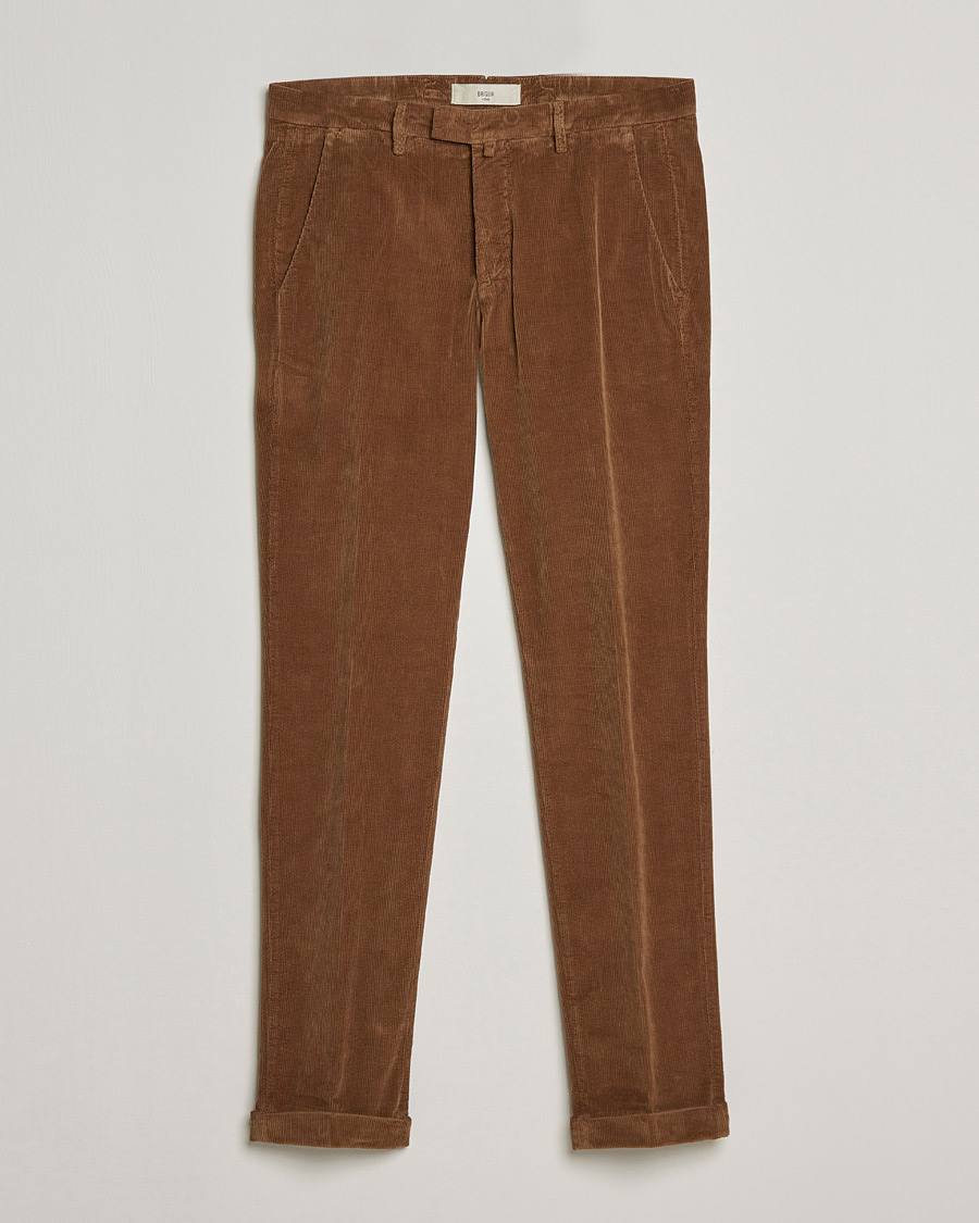 Men |  | Briglia 1949 | Slim Fit Corduroy Trousers Brown
