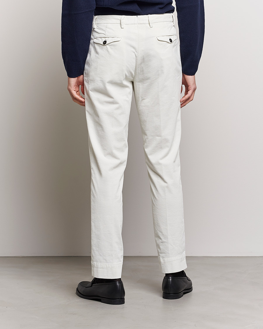 Men | Trousers | Briglia 1949 | Easy Fit Corduroy Trousers Off White