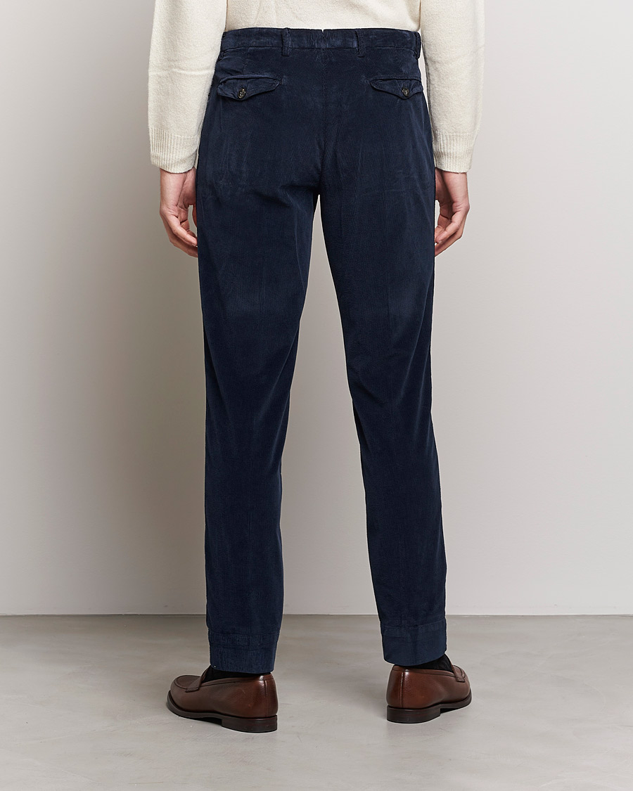 Men | Trousers | Briglia 1949 | Easy Fit Corduroy Trousers Navy