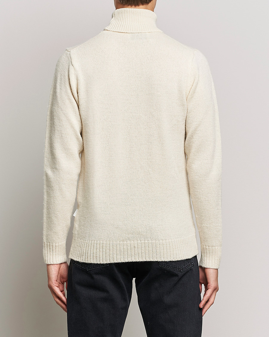 Men | Sweaters & Knitwear | Peregrine | Maker´s Stitch Merino Polo Cream