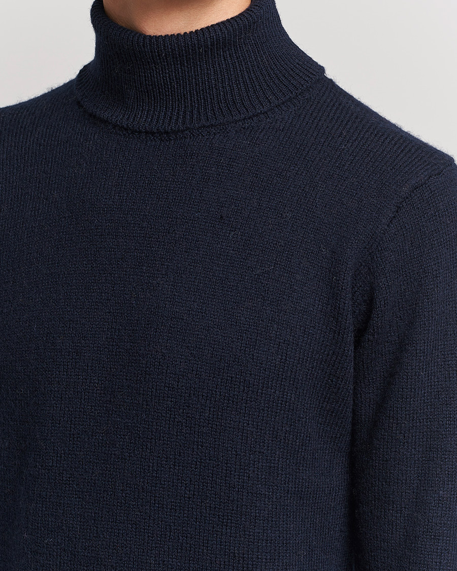 Men | Sweaters & Knitwear | Peregrine | Maker's Stitch Merino Polo Navy