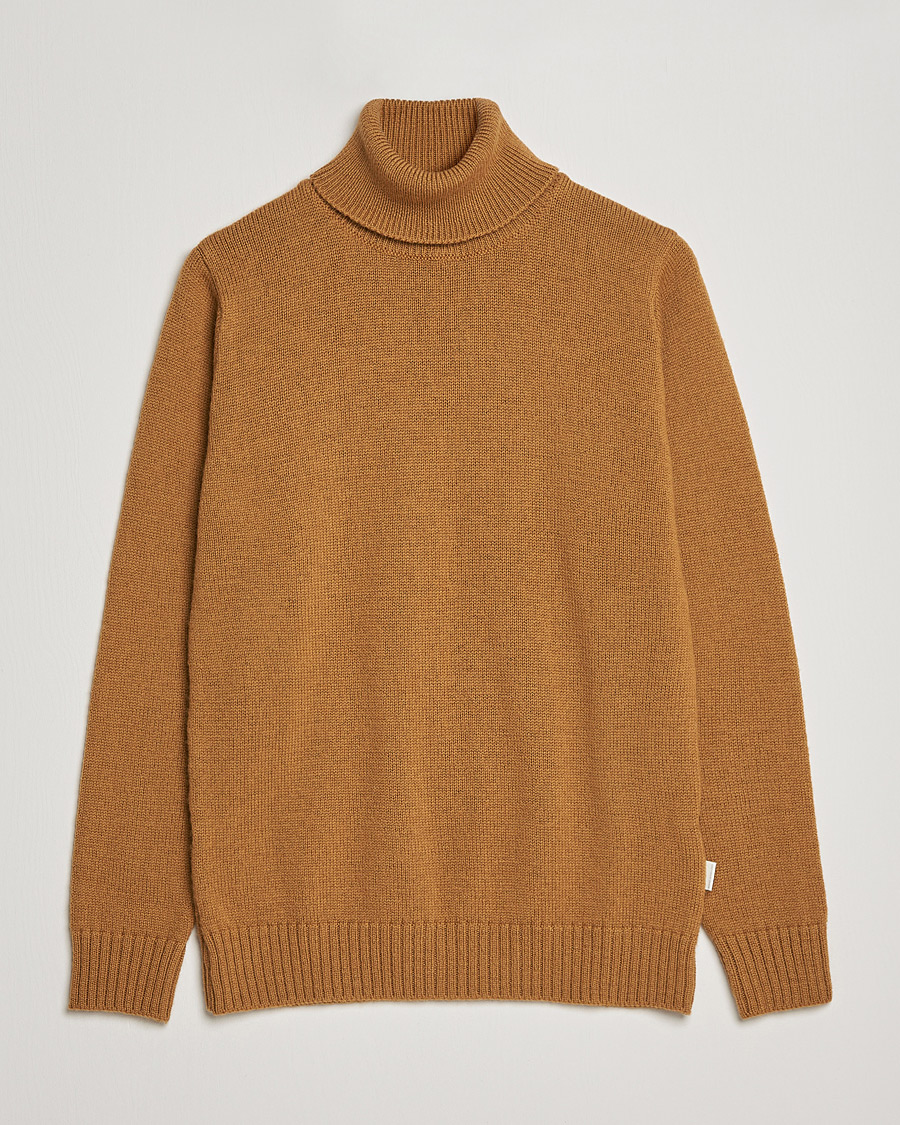 Men | Sweaters & Knitwear | Peregrine | Maker´s Stitch Merino Polo Wheat