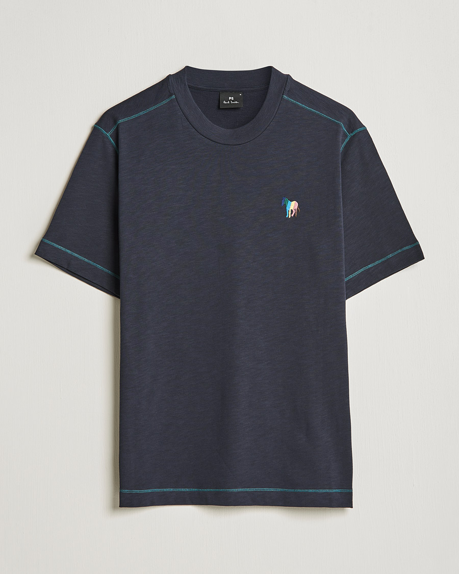 Men | T-Shirts | PS Paul Smith | Zebra Organic Cotton T-Shirt Navy