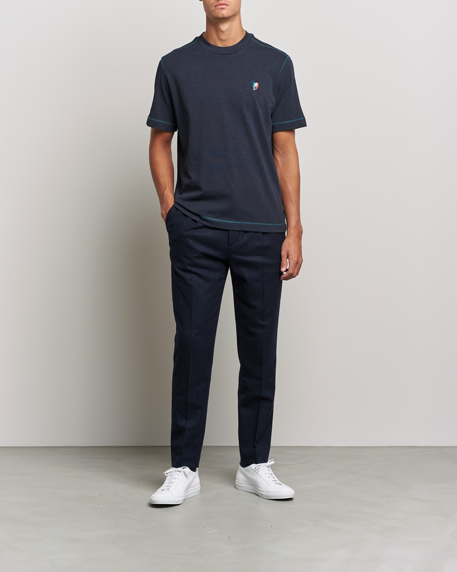 Men | T-Shirts | PS Paul Smith | Zebra Organic Cotton T-Shirt Navy
