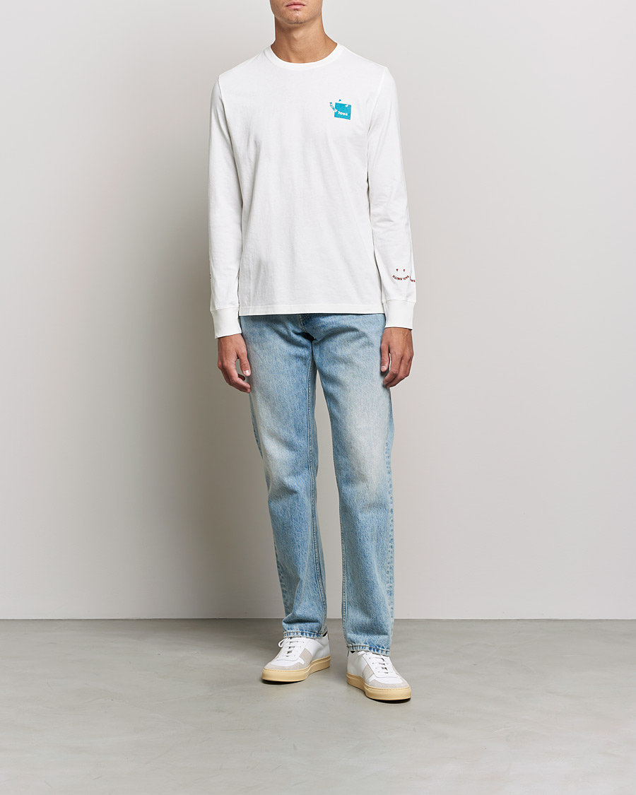 PS Paul Smith Happy Face Long Sleeve T-Shirt White at CareOfCarl.com