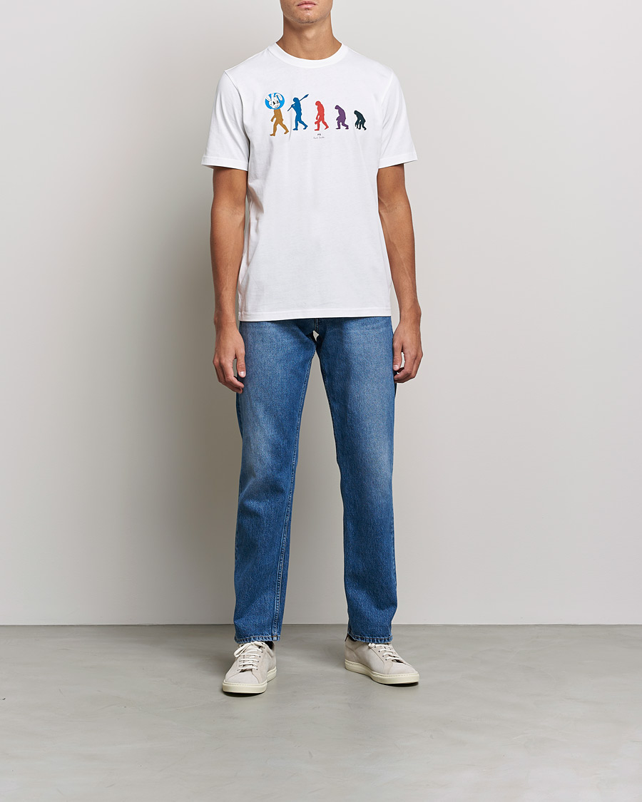 Men | T-Shirts | PS Paul Smith | Evolution Cotton T-Shirt White