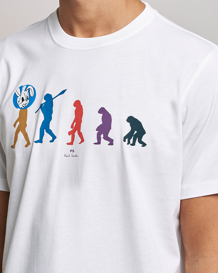 Men | T-Shirts | PS Paul Smith | Evolution Cotton T-Shirt White