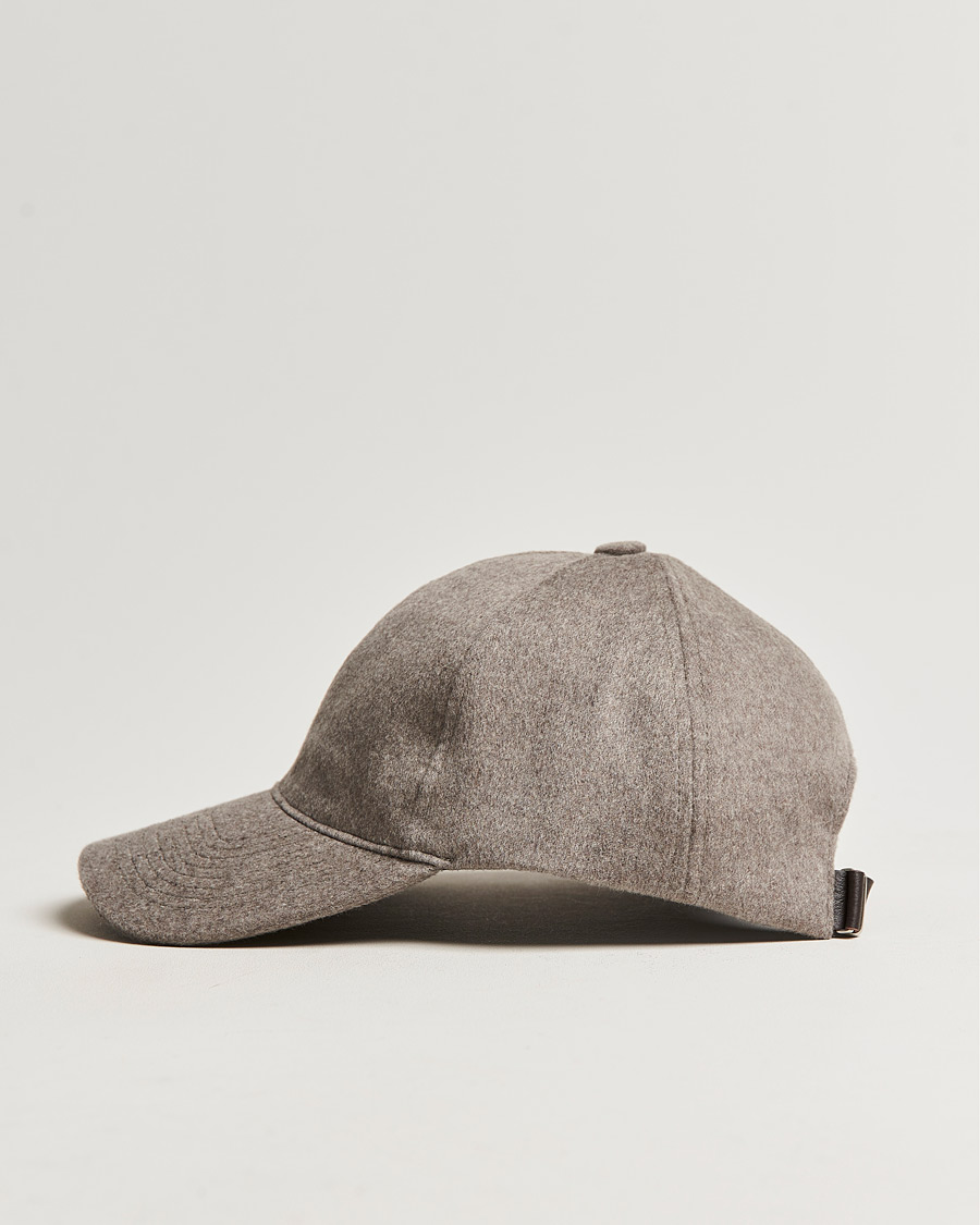 Men | Hats & Caps | Varsity Headwear | Cashmere Soft Front Baseball Cap Marble Beige