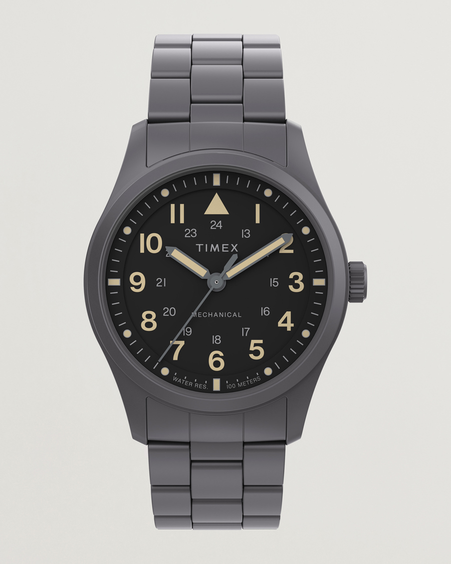 Men | Timex Field Post Mechanical Watch 38mm Gunmetal Finish | Timex | Field Post Mechanical Watch 38mm Gunmetal Finish