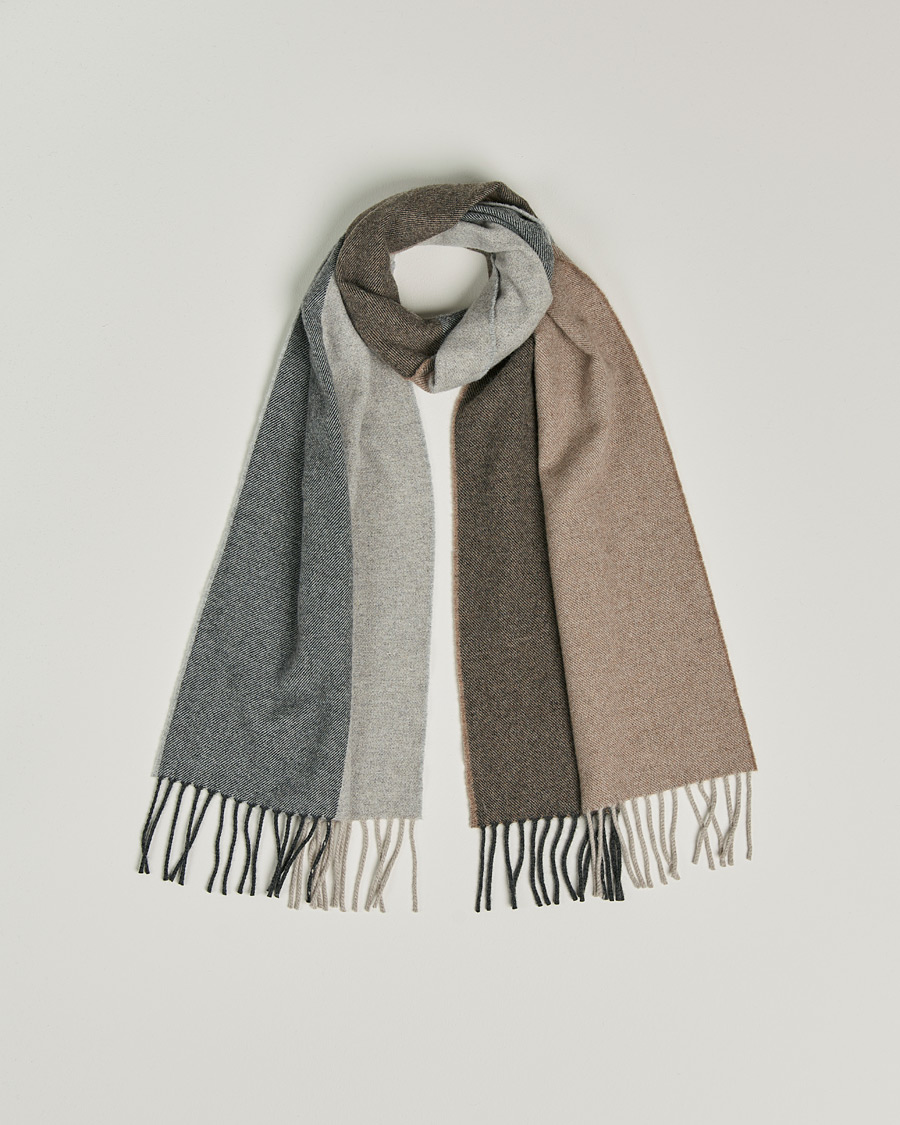Men |  | Begg & Co | Brook Recycled Cashmere/Merino Scarf Natural