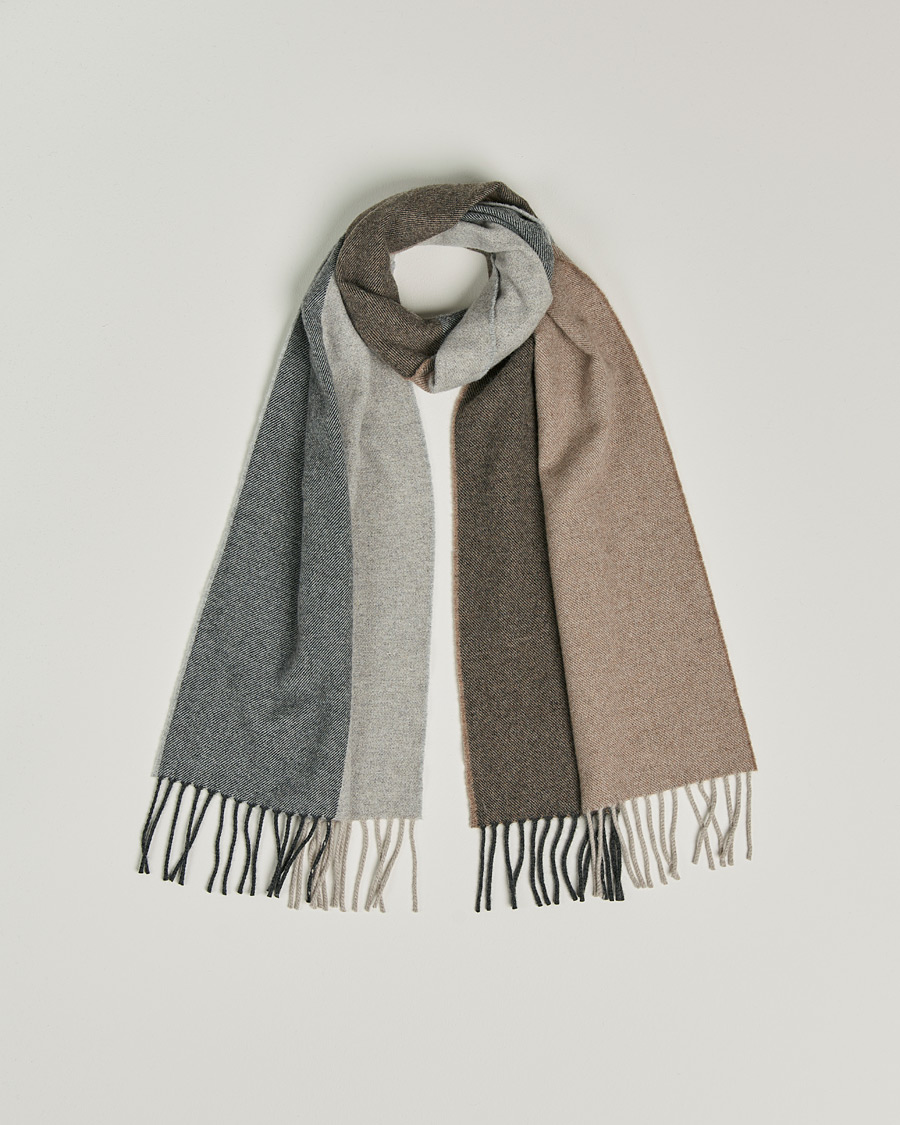 Men | Begg & Co Brook Recycled Cashmere/Merino Scarf Natural | Begg & Co | Brook Recycled Cashmere/Merino Scarf Natural