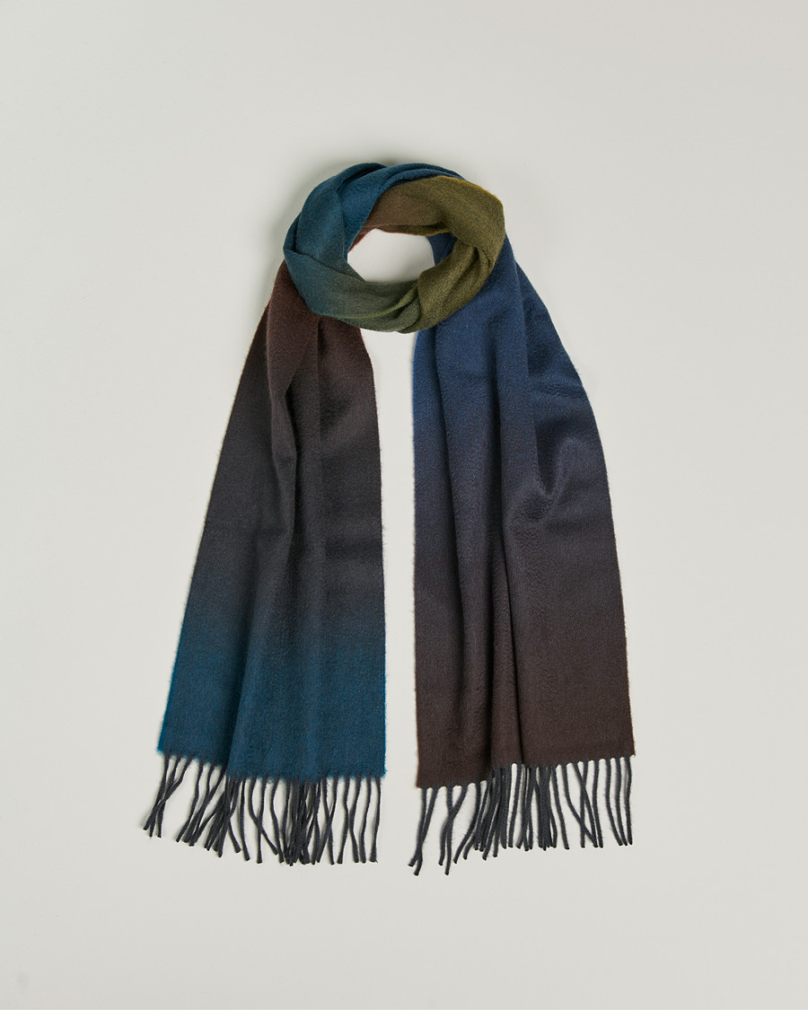 Men | Begg & Co Nuance Ombre Cashmere Scarf Vermeer | Begg & Co | Nuance Ombre Cashmere Scarf Vermeer
