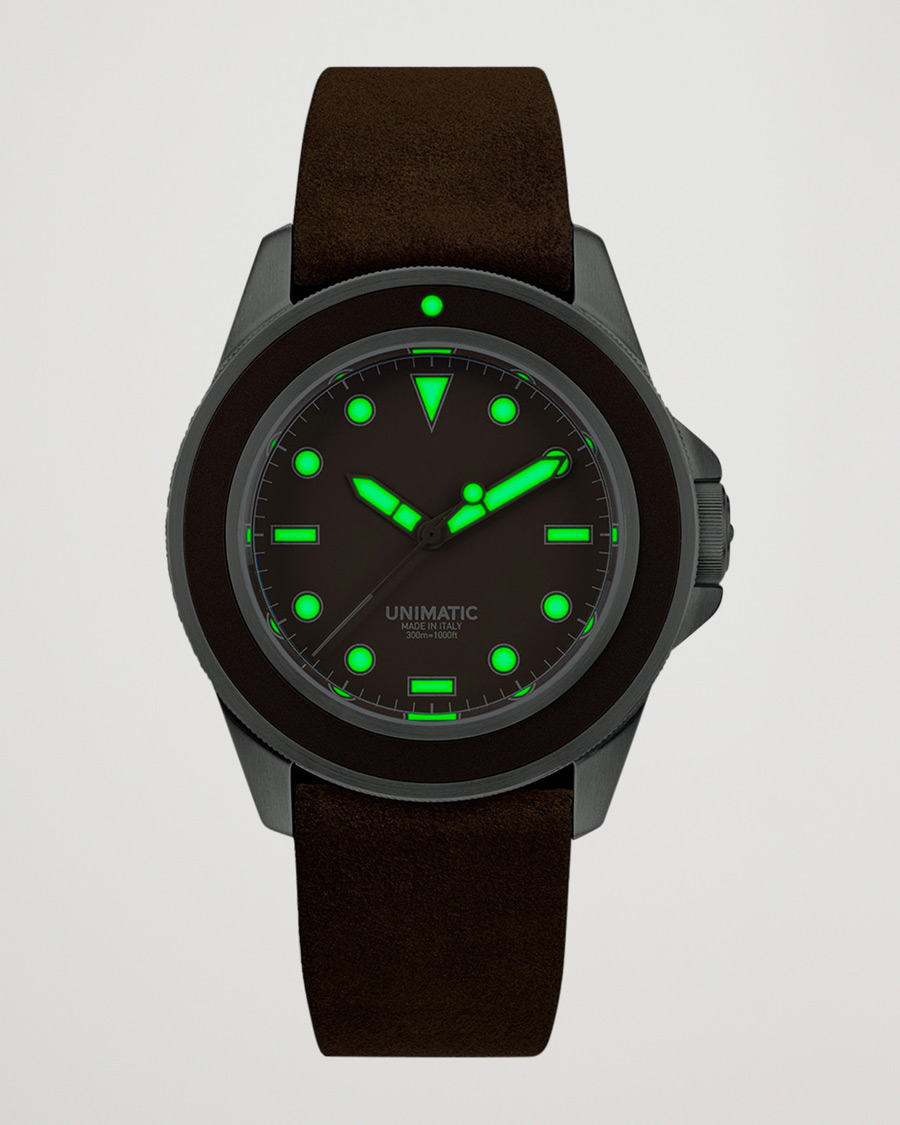 UNIMATIC Modello Uno Divers Watch Mocha Brown at CareOfCarl.com