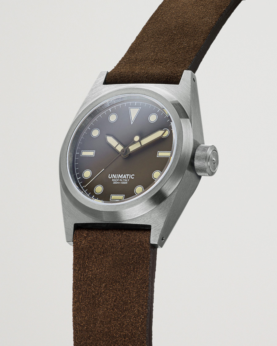 Men | UNIMATIC Modello Due Field Watch Mocha Brown | UNIMATIC | Modello Due Field Watch Mocha Brown