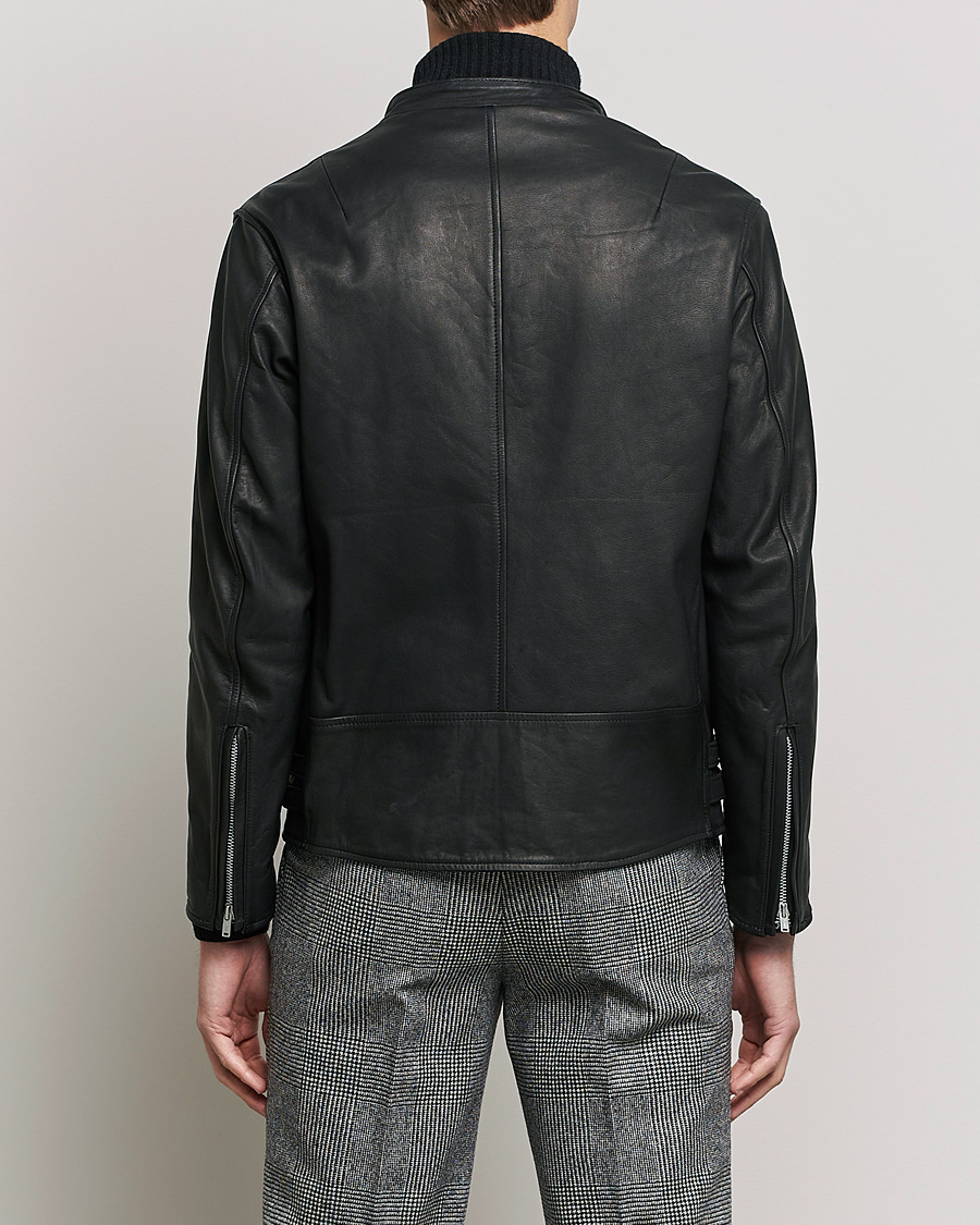 Men | Coats & Jackets | Beams F | Riders Leather Jacket Black