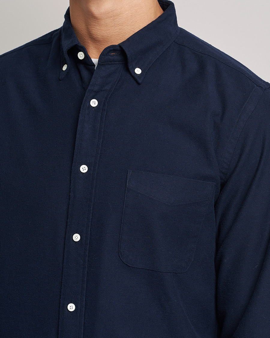 Men | Shirts | BEAMS PLUS | Flannel Button Down Shirt Navy
