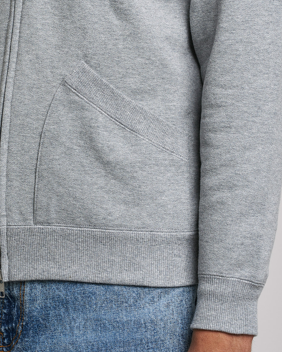 Men | Sweaters & Knitwear | BEAMS PLUS | Sweat Zip Cardigan Light Grey