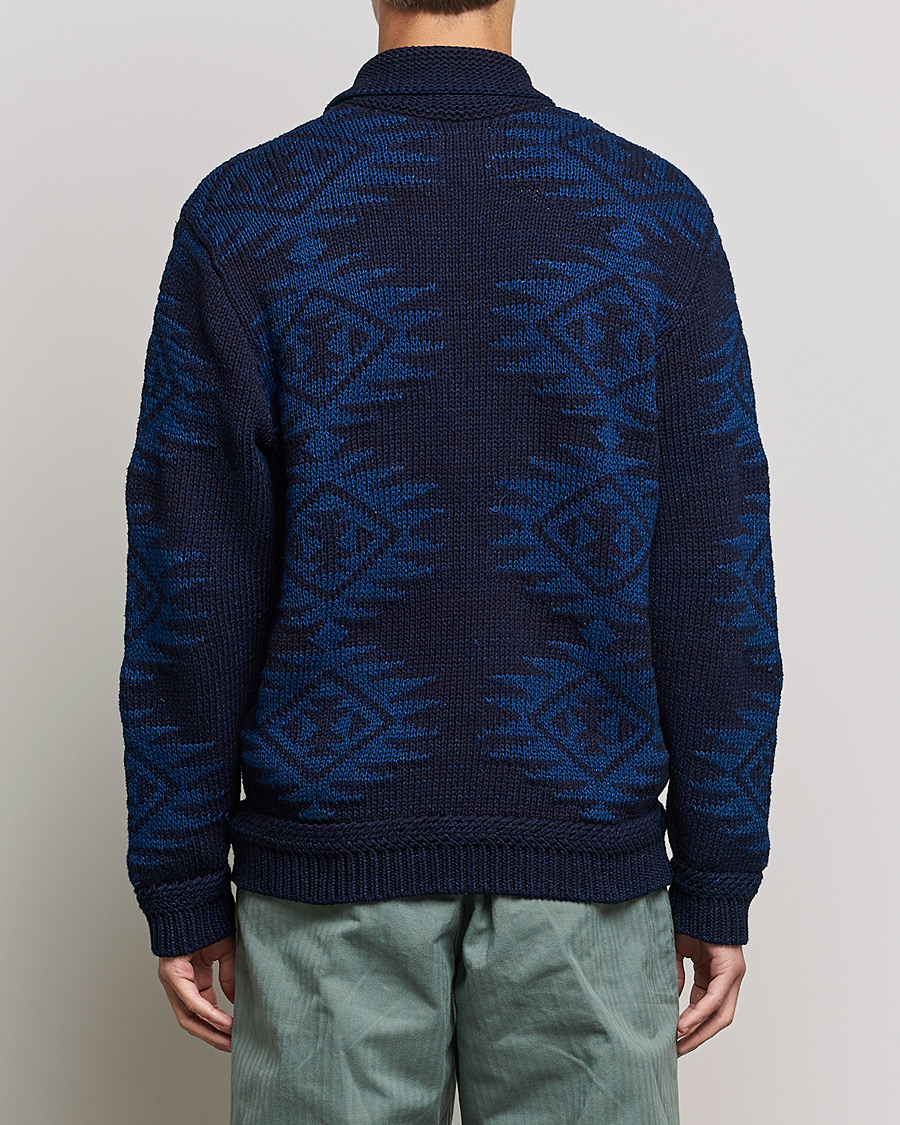 Men | Sweaters & Knitwear | BEAMS PLUS | Cowichan Cardigan Navy