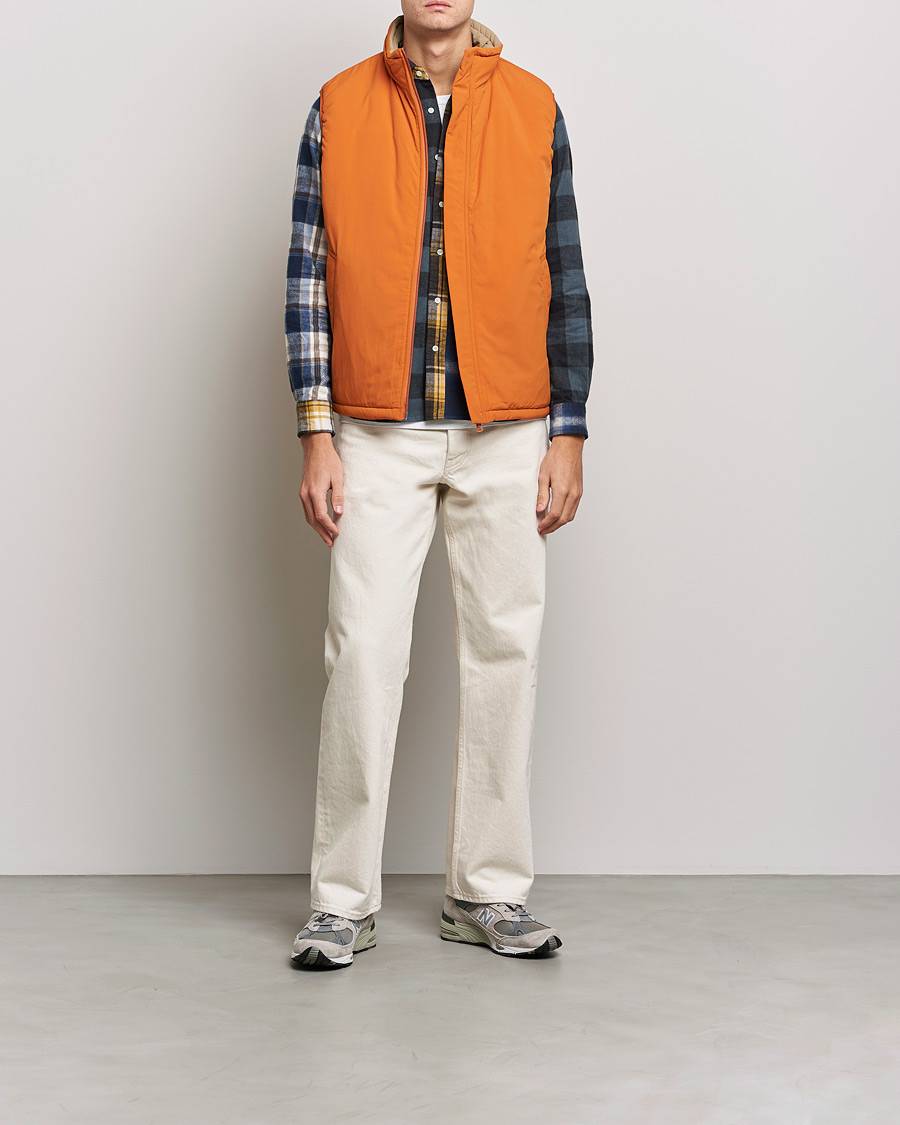 Men | Coats & Jackets | BEAMS PLUS | MIL Puffer Vest Orange