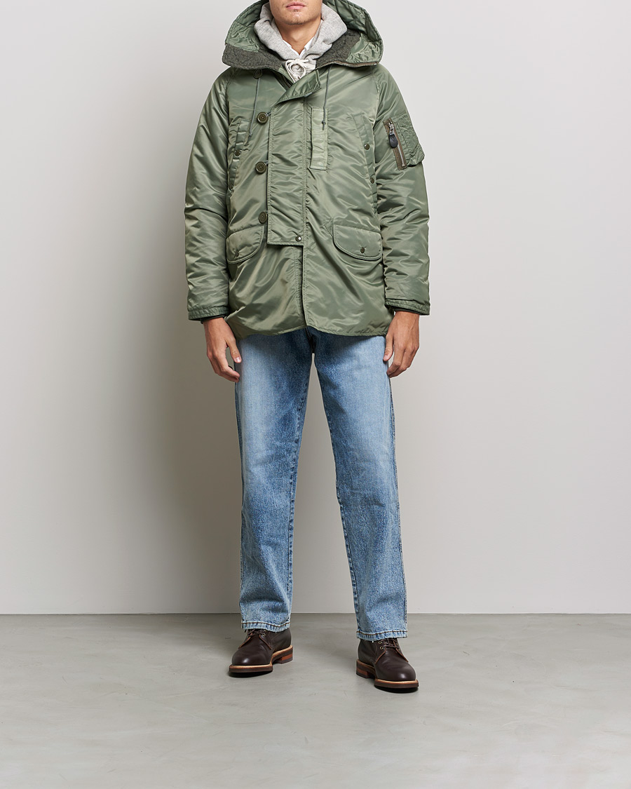 Men | Winter jackets | BEAMS PLUS | MIL Type N-3B Parka Sage