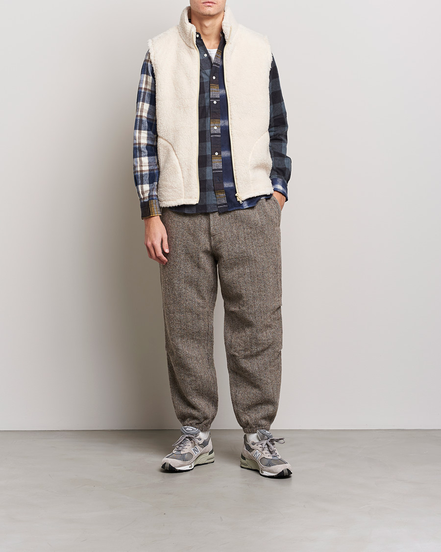 Men | Trousers | BEAMS PLUS | Gym Pants Wide Brown 