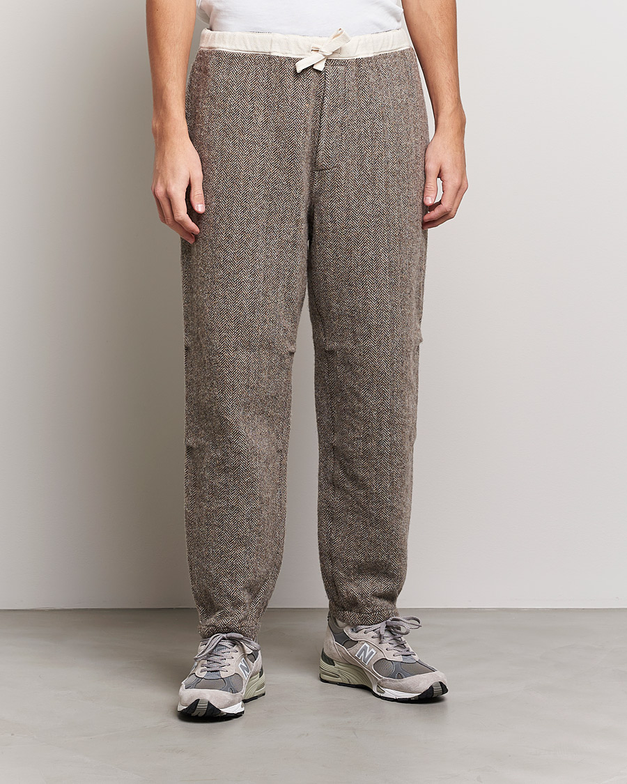 Men | Trousers | BEAMS PLUS | Gym Pants Wide Brown 