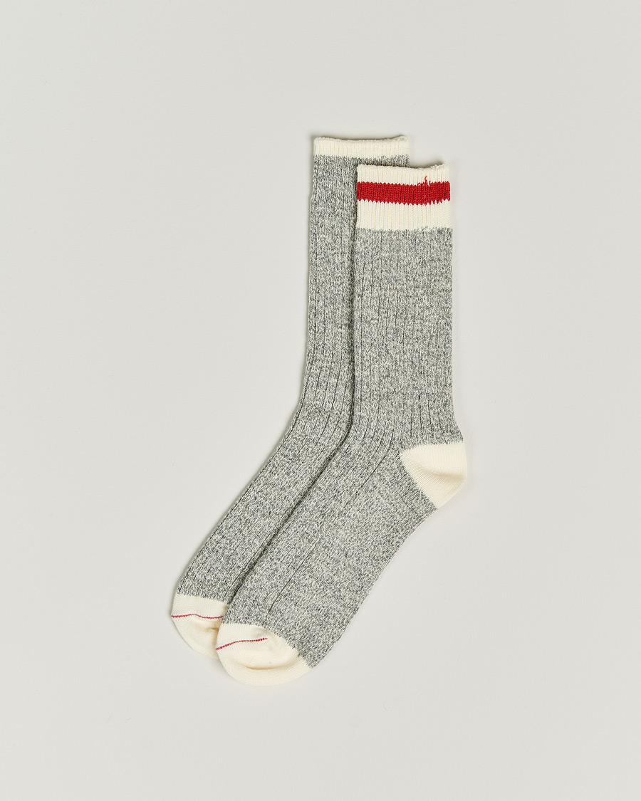 Men |  | BEAMS PLUS | Rag Socks Grey/Red