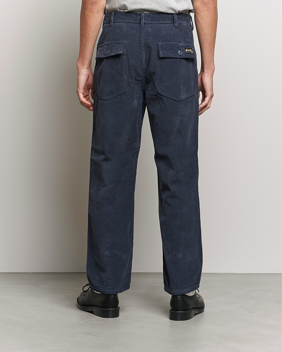 Men | Trousers | Stan Ray | Corduroy Fat Pants Navy