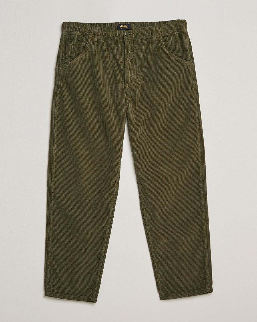 Men | Trousers | Stan Ray | Corduroy Fat Pants Olive