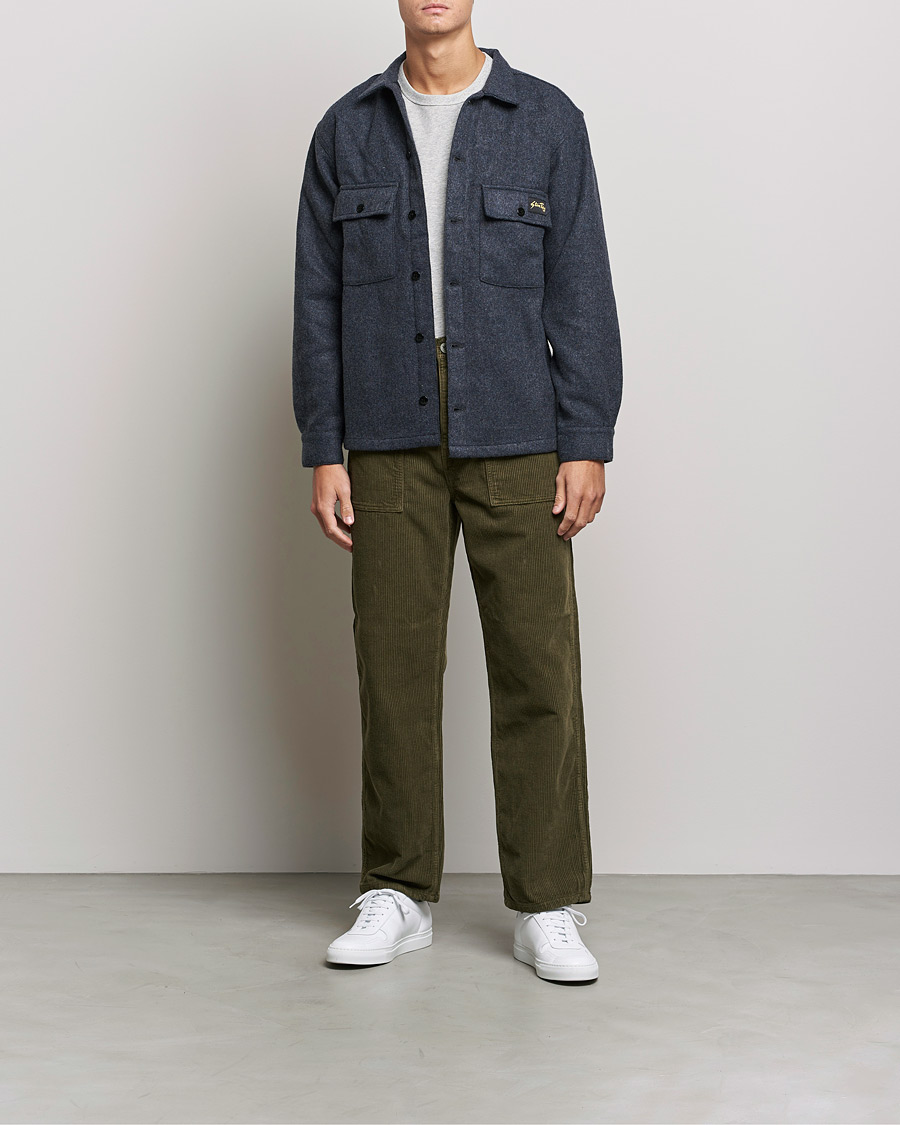 Men | Trousers | Stan Ray | Corduroy Fat Pants Olive
