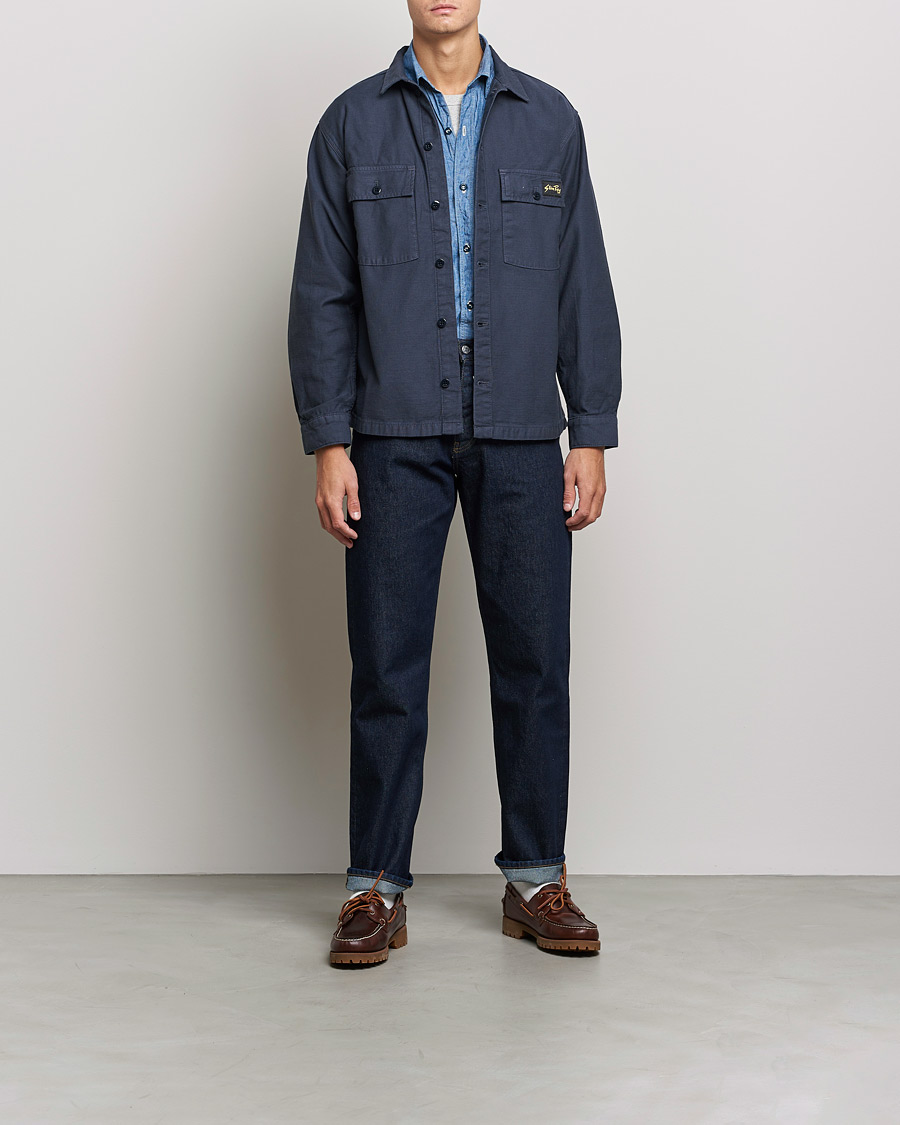 Men | Shirts | Stan Ray | CPO Sateen Overshirt Navy
