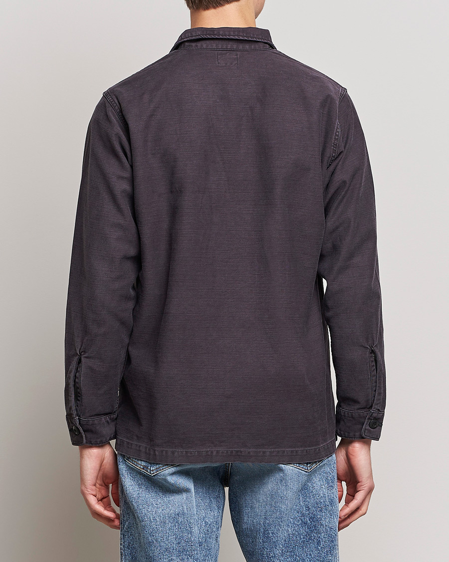 Men | Shirts | orSlow | Cotton Sateen US Army Overshirt Black