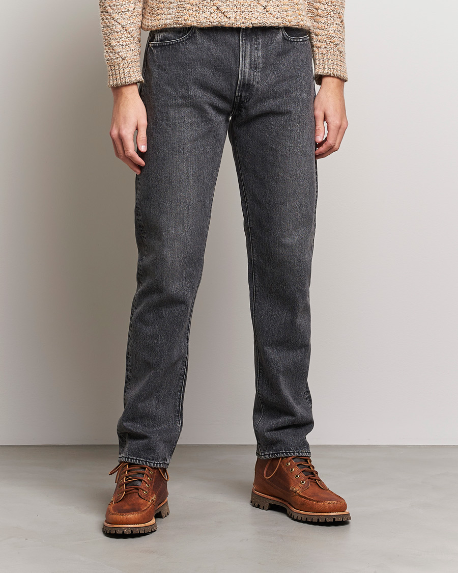 Men | Jeans | orSlow | Tapered Fit 107 Jeans Black Stone Wash