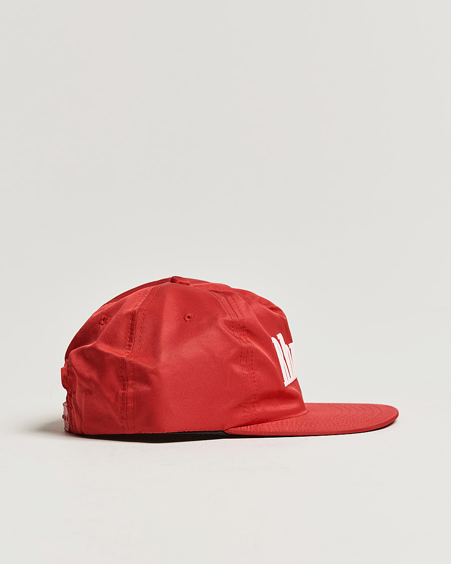 Men | Rhude Satin Logo Cap Red/White | Rhude | Satin Logo Cap Red/White